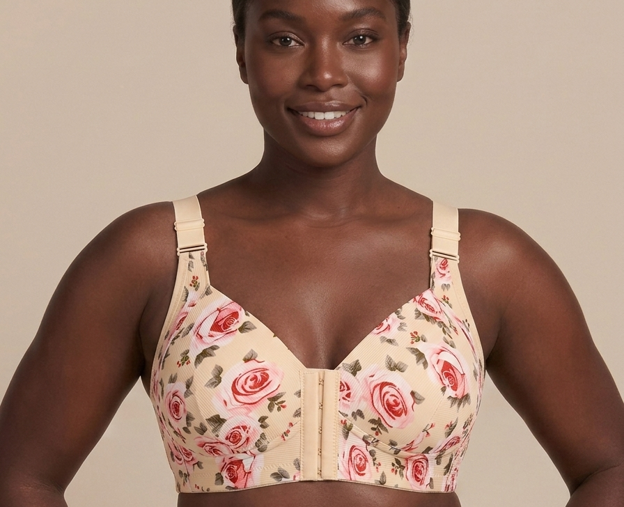 Floral Seamless Support Bra – Feels Like a Hug, All Day Long