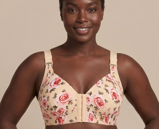 Floral Seamless Support Bra – Feels Like a Hug, All Day Long