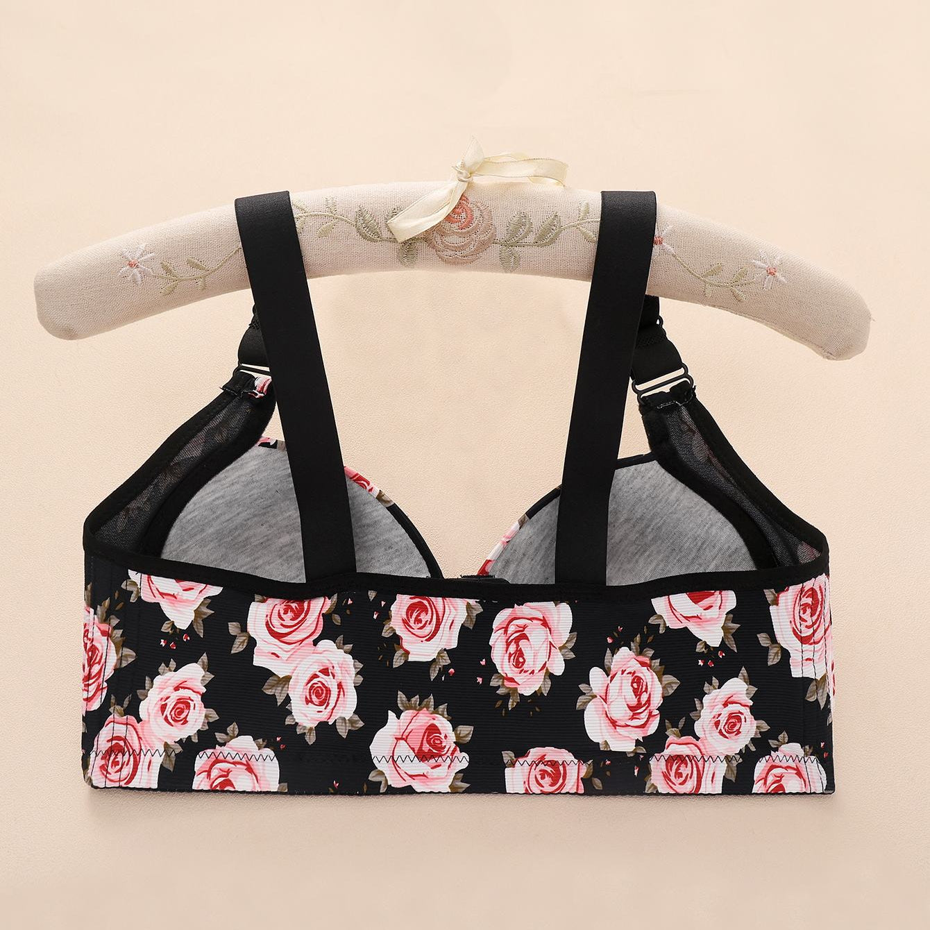 Floral Seamless Support Bra – Feels Like a Hug, All Day Long