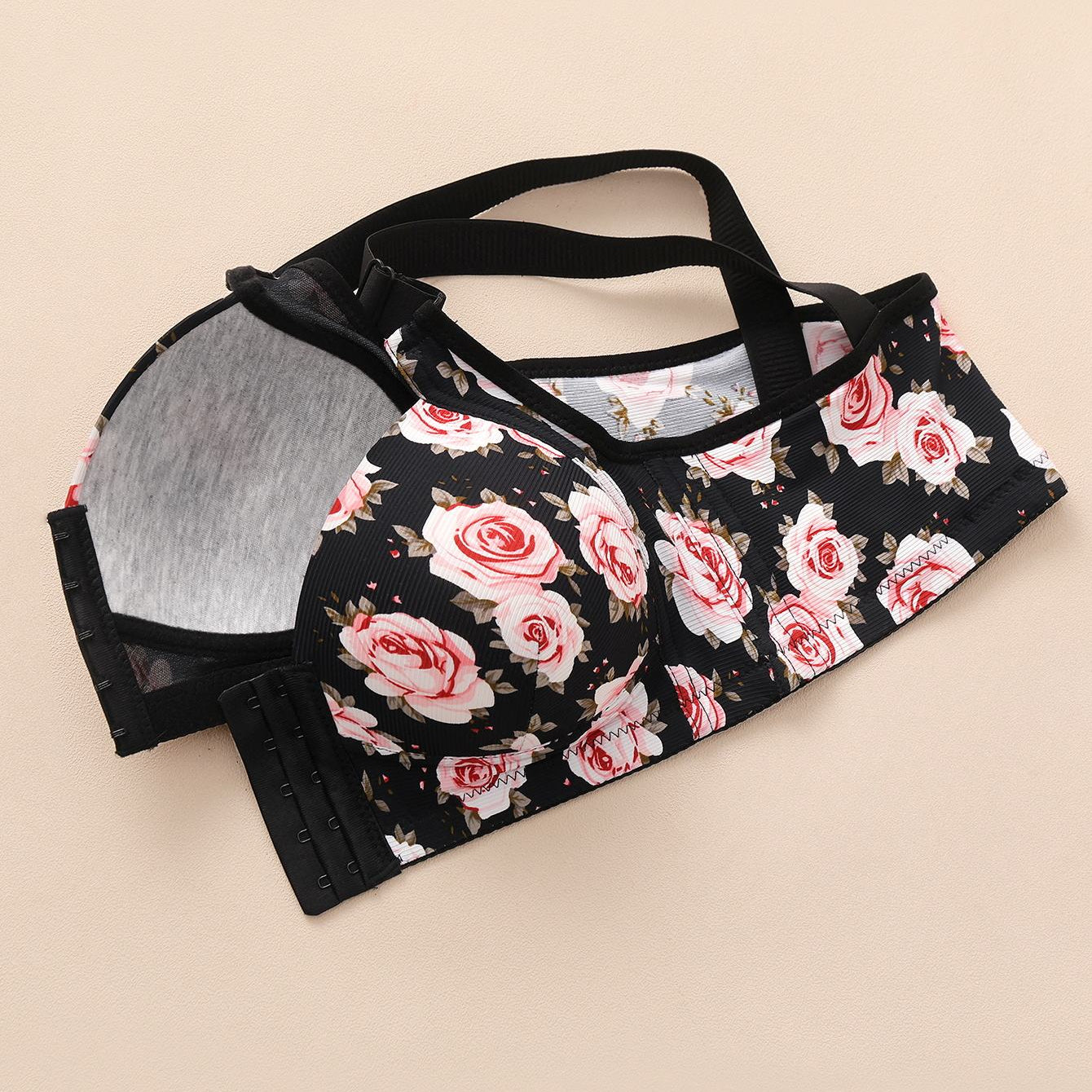 Floral Seamless Support Bra – Feels Like a Hug, All Day Long