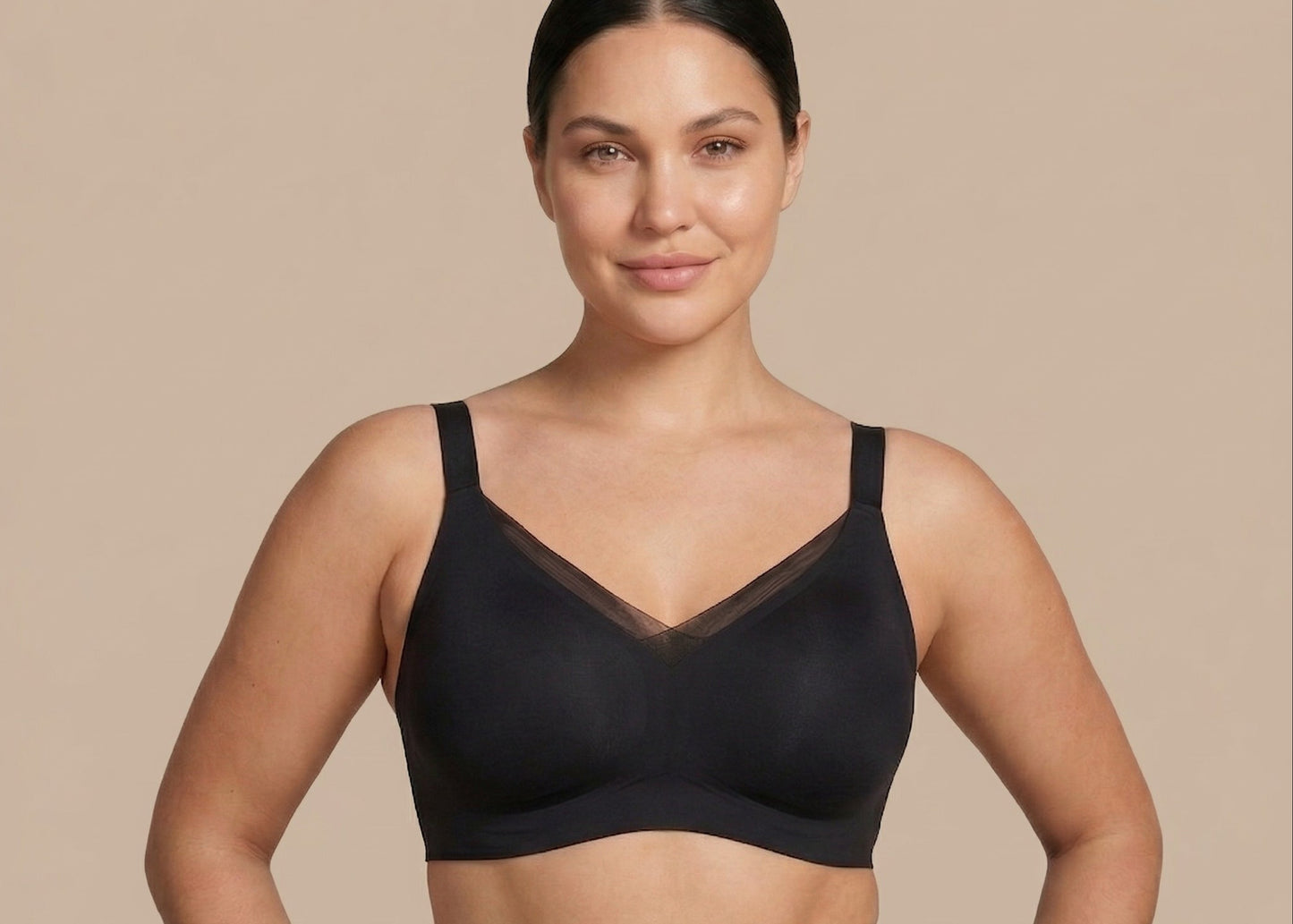Wireless V-Neck Mesh Jelly Bra – Total Freedom, Perfect Support