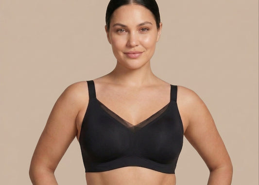 Wireless V-Neck Mesh Jelly Bra – Total Freedom, Perfect Support