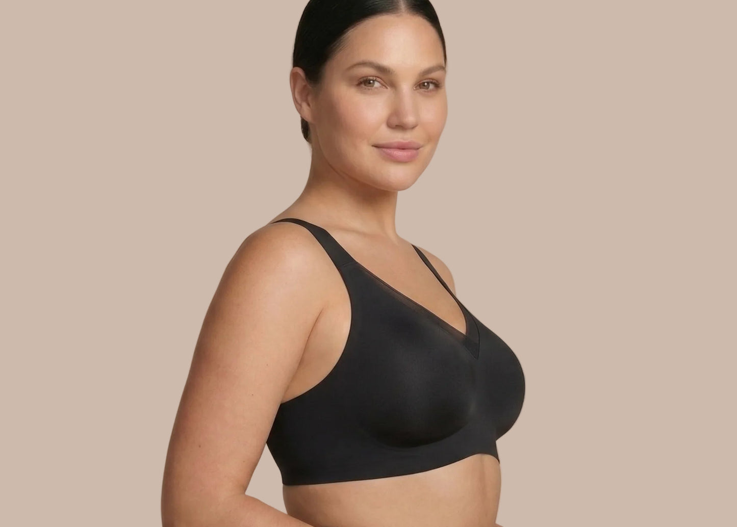 Wireless V-Neck Mesh Jelly Bra – Total Freedom, Perfect Support