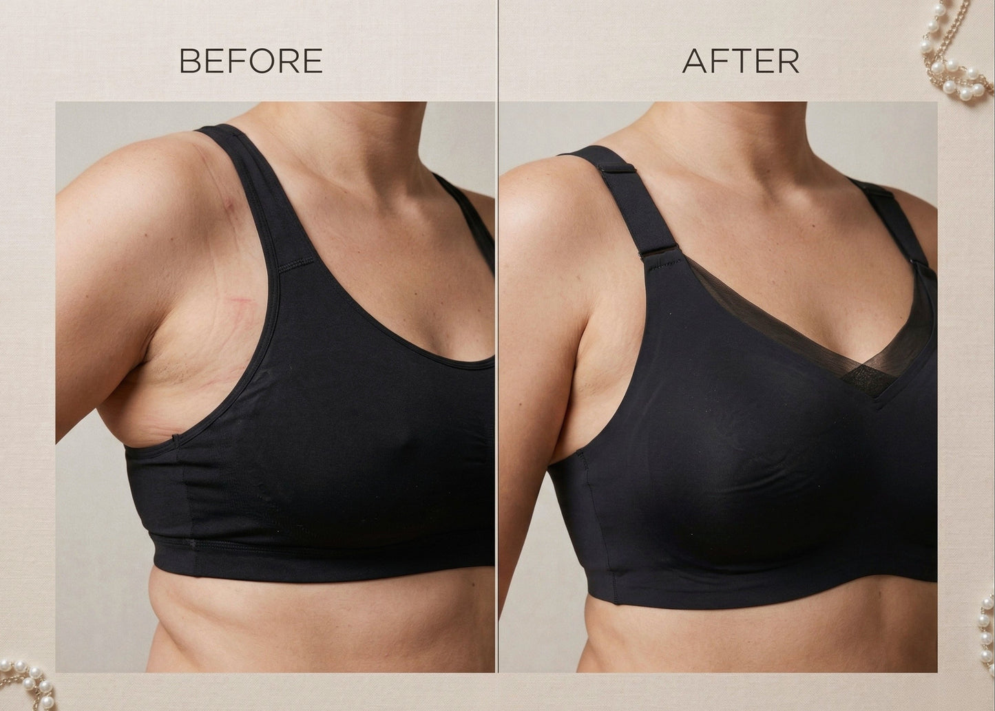 Wireless V-Neck Mesh Jelly Bra – Total Freedom, Perfect Support