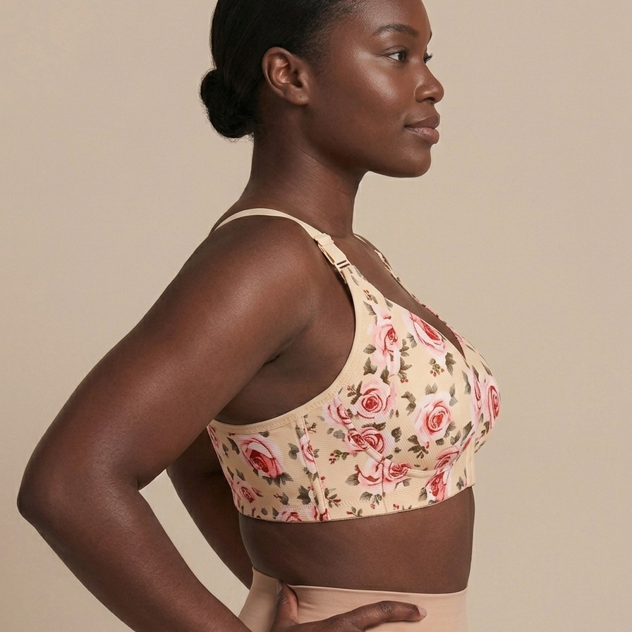 Floral Seamless Support Bra – Feels Like a Hug, All Day Long